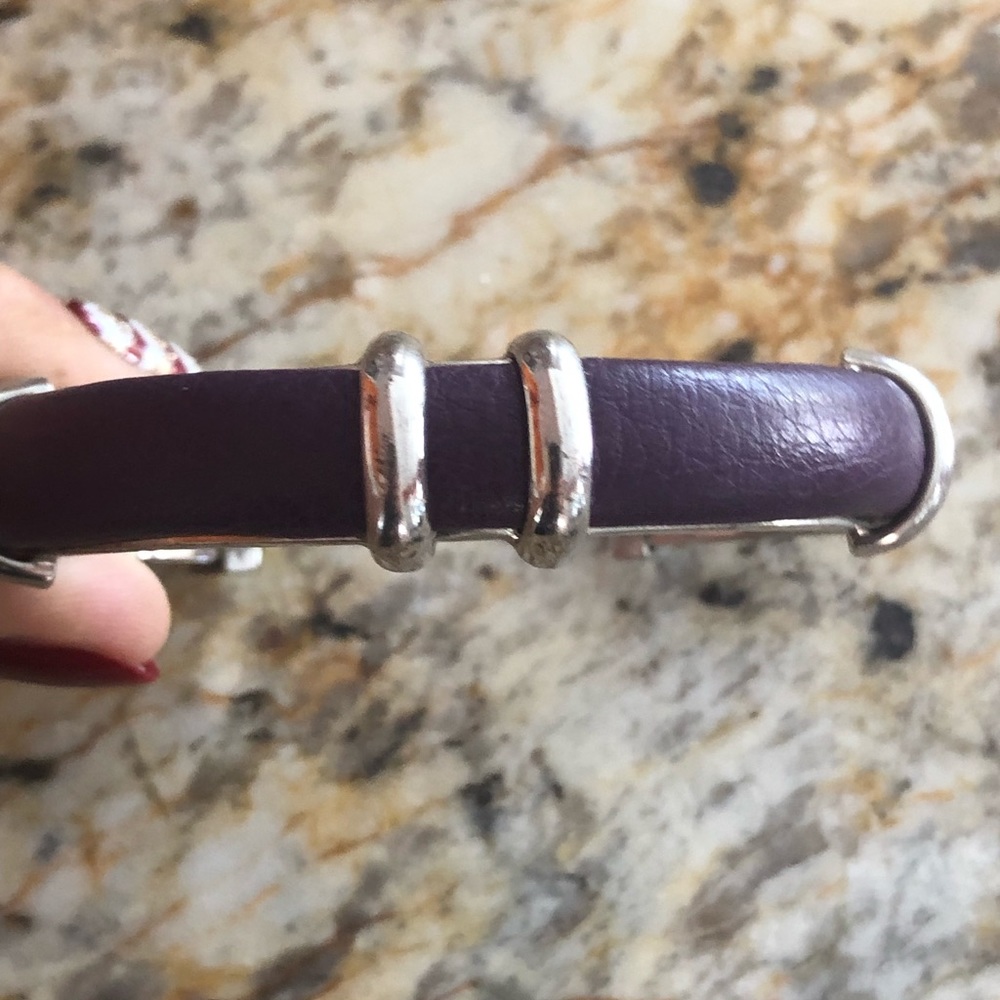 Marc by Marc Jacobs Purple & silver cuff bracelet